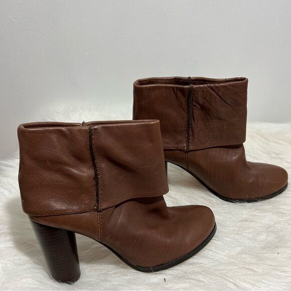 Modern Vintage Leather Vanessa Fold Over Brown Boots -- EU 37.5/US‎ 7 - Picture 3 of 9